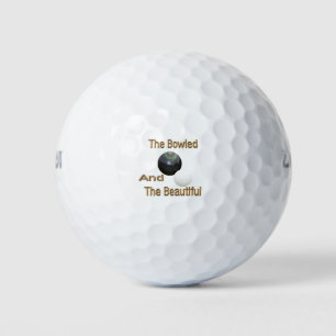 Golden Bowled Beautiful Lawn Bowls Design, Golfball
