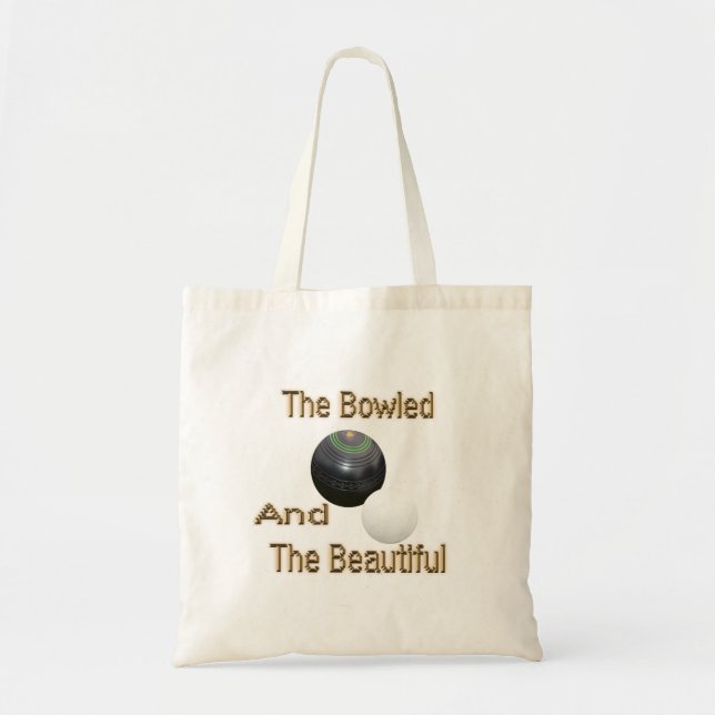 Golden Bowled Beautiful Lawn Bowls Design, Tragetasche (Vorne)