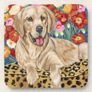 Golden Boy Retriever Getränkeuntersetzer