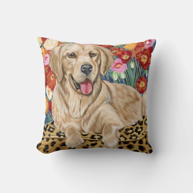 Golden Boy Retriever Kissen (Vorderseite)