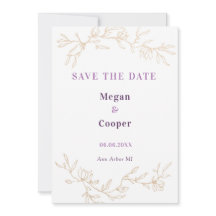 Golden Branches Wedding Design Lavander