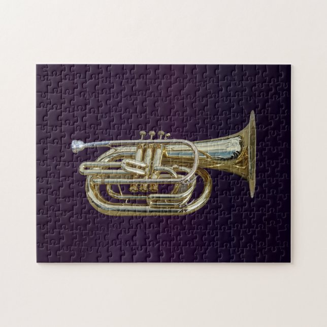 Golden Brass Euphonium (Horizontal)