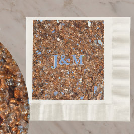 Golden Bronze Glitzer Parco Tassino Serviette