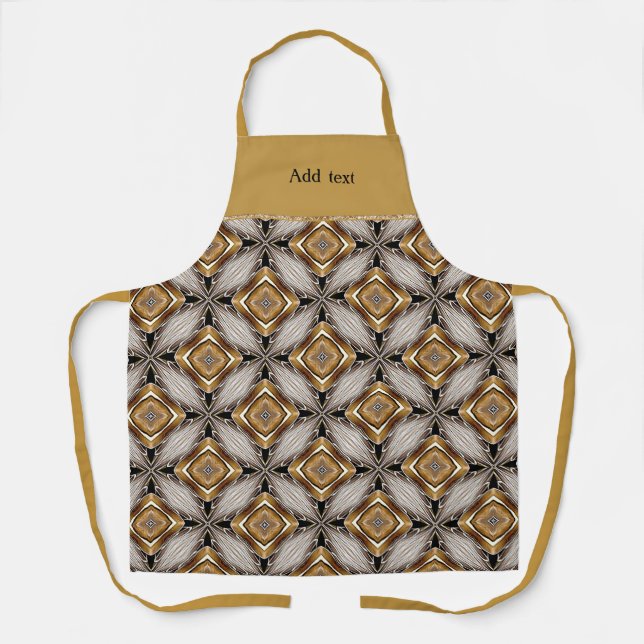 Golden-Bronze-KaleidoskopVORLAG Schürze (Vorderseite)