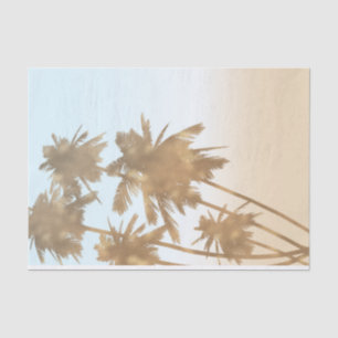 Golden Bronze Palms Beach Ombre Palmen Chic Seidenpapier