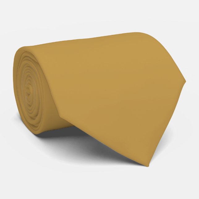 Golden Bronze Solid Color Krawatte (Gerollt)
