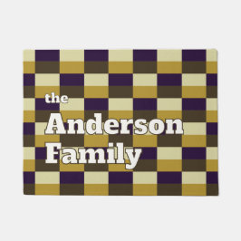 Golden Brown Color Combination Fußmatte