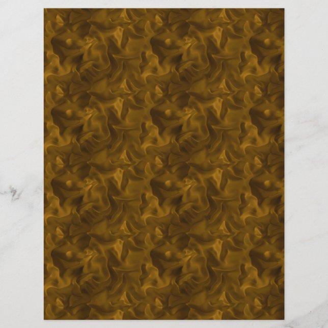 Golden Brown Satin Textur Scrapbook Papier (Vorderseite)