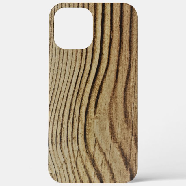 Golden Brown Wood Grain Case-Mate iPhone Hülle (Rückseite)