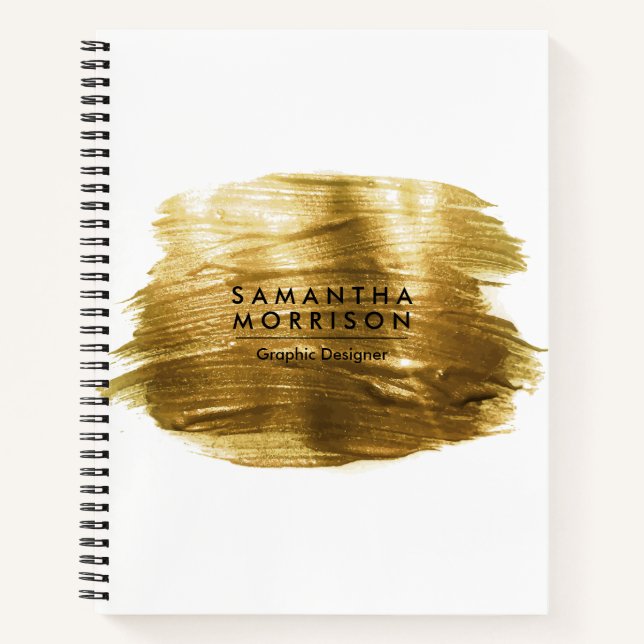 Golden Brush Fox Notizbuch (Vorderseite)