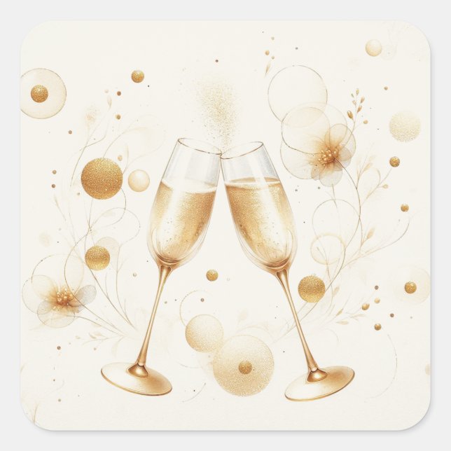 Golden Bubbles Stickers (Devant)