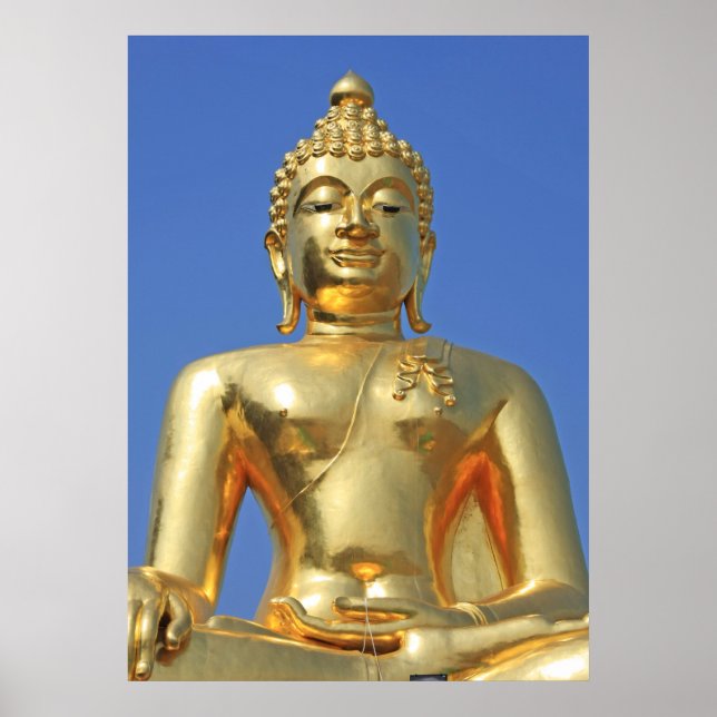 Golden Buddha Chiang Rai Thailand Poster (Vorne)