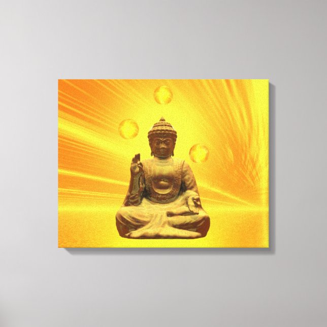 Golden Buddha Leinwanddruck (Vorderseite)