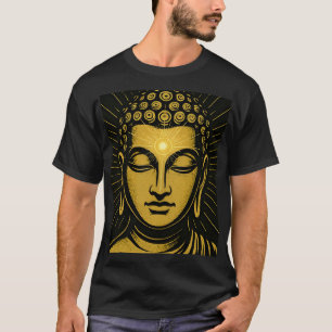Golden Buddha Third Eye T - Shirt Spirituelles E