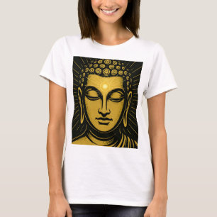 Golden Buddha Third Eye T - Shirt   Spirituelles E