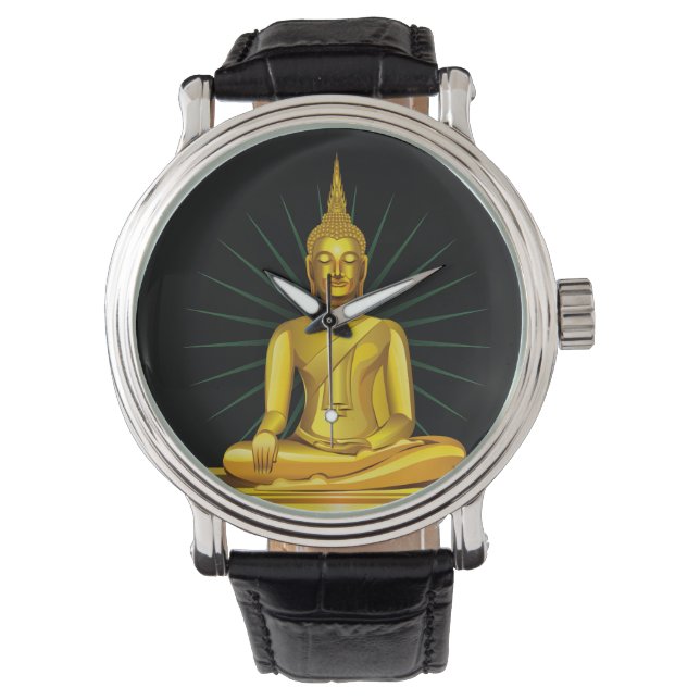 Golden Buddha Watch Armbanduhr (Vorderseite)