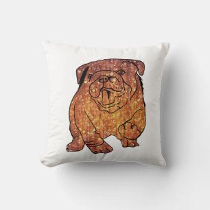 Golden Bulldog-Kissen Kissen