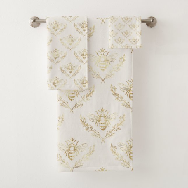 Golden Bumble Bee avec un Motif de la Couronne (En situation)