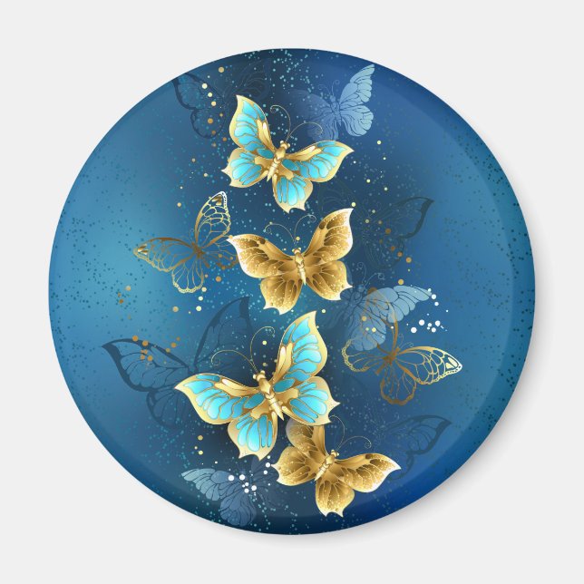 Golden butterflies magnet (Vorne)