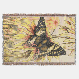 Golden Butterfly Decke