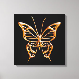 Golden Butterfly Leinwanddruck