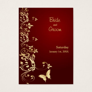 Golden Butterfly Save the Date für Hochzeiten