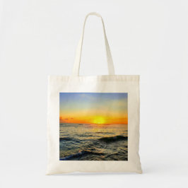 Golden Caribbean Sunset - Coastal Vibes Tote Bag Tragetasche