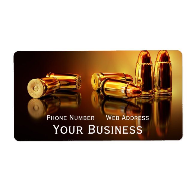 Golden Cartidges Business Card Rechteckige Aufkleb (Vorne)
