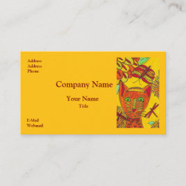 Golden Cat Business Cards Visitenkarte