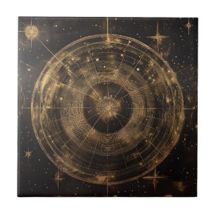 Golden Celestial Star Map (5) Fliese
