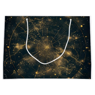 Golden Celestial Star Map (5) Große Geschenktüte
