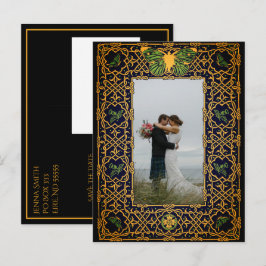 Golden Celtic Knot Ankündigung Datum freihalten Po