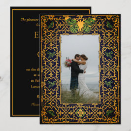 Golden Celtic Knot Einladung