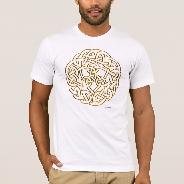 Golden Celtic Knot T-Shirt (Vorderseite)
