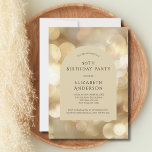 Golden Champagne Bokeh Arch 50. Geburtstag Einladung<br><div class="desc">Goldener Champagner-Hintergrund auf dieser Arch-Einladung zu seiner 50. Geburtstagsfeier. Die gesamte Vorlage kann für jedes Jahr bearbeitet werden,  sodass Sie Ihre eigenen Informationen hinzufügen können.</div>