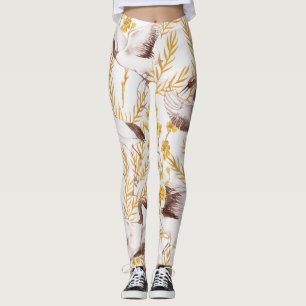 Golden chinesischer Stil, Wasserfarben Sakura Must Leggings