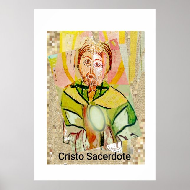 Golden Christ Priest Poster (Vorne)