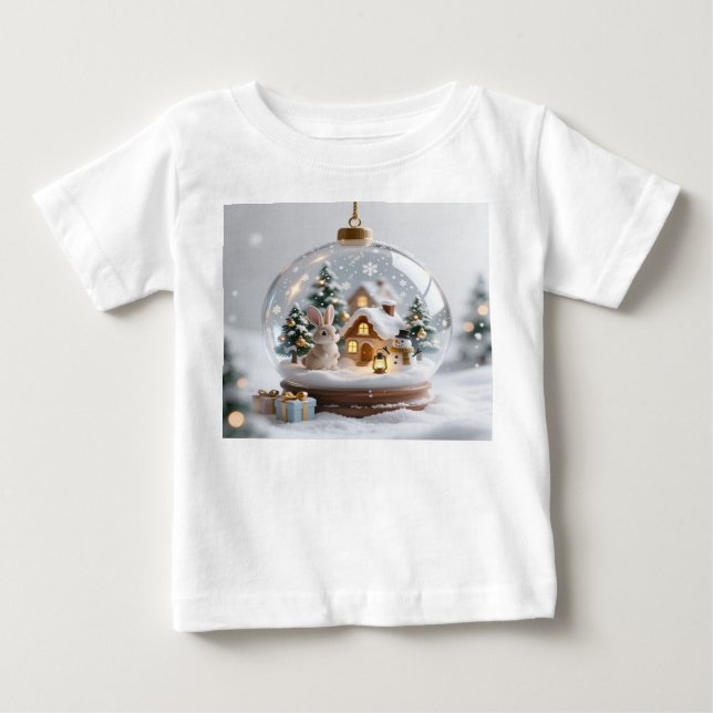 Golden Christmas Bell Baby Jersey T-Shirt (Devant)