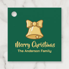 Golden Christmas Bell Icon Geschenkanhänger
