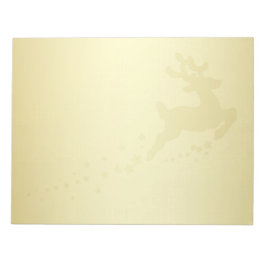 Golden Christmas Reindee - Bloc-notes