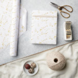 Golden Christmas Tree Geometric Pattern Geschenkpapier<br><div class="desc">Digitale Kunst</div>