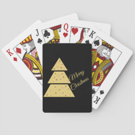 Golden Christmas Tree Playing Cards Spielkarten