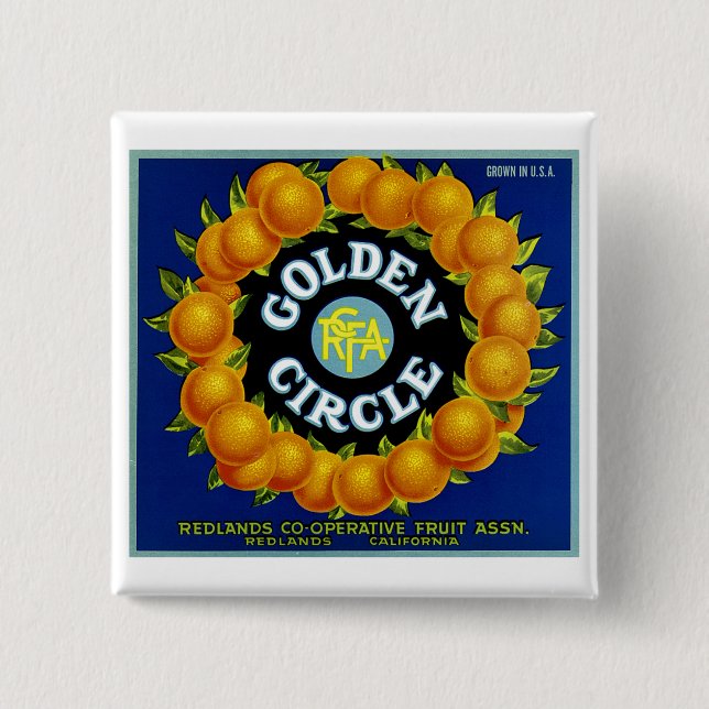 Golden Circle Orange Button (Vorderseite)
