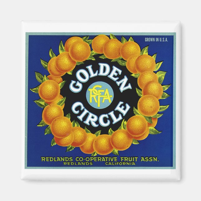 Golden Circle Orange Magnet (Vorne)