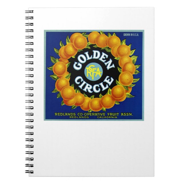 Golden Circle Orange Notizblock (Vorderseite)