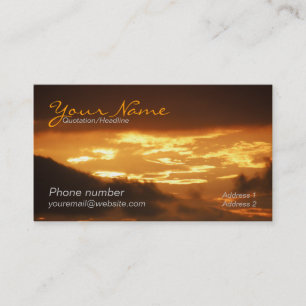 Golden Clouds Business Card Visitenkarte