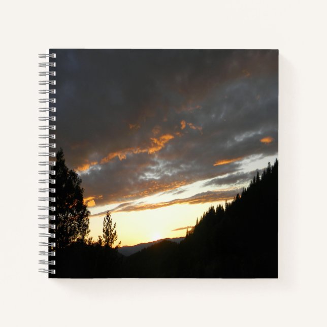 Golden Cloudy Sunset.... Notizbuch (Vorderseite)