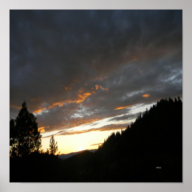 Golden Cloudy Sunset.... Poster (Vorne)