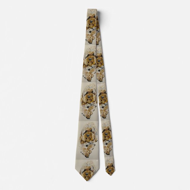 Golden Cockapoo tie Krawatte (Vorderseite)