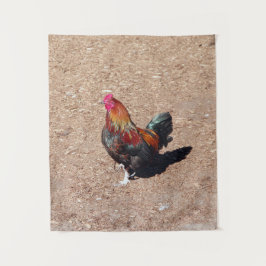Golden Cockerel Rooster tapestry Wandteppich